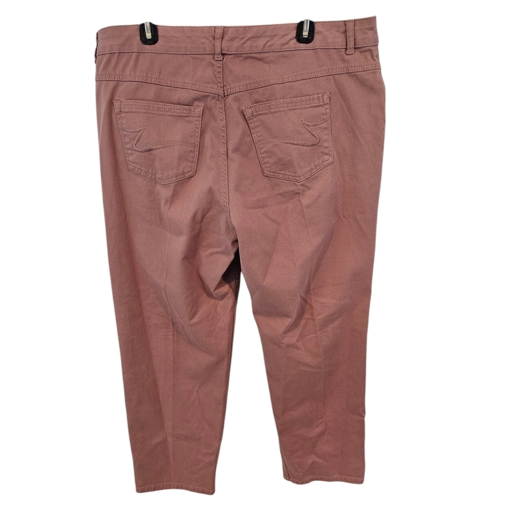 Just My Size Size 18W Short Mauve Classic Fit Twill - Picture 2 of 5